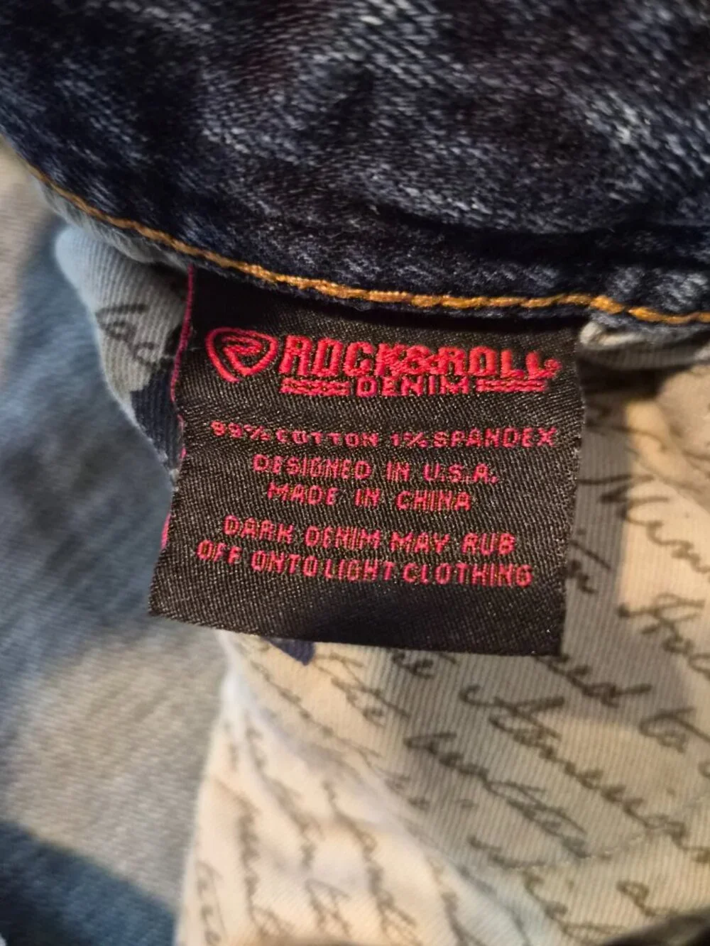 Rock And Roll Cowboy Jeans 40x36 Blue Denim Double Barrel Relaxed Bootcut G599